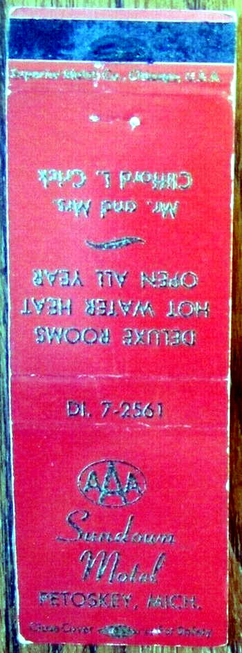 Sundown Motel - Matchbook (newer photo)